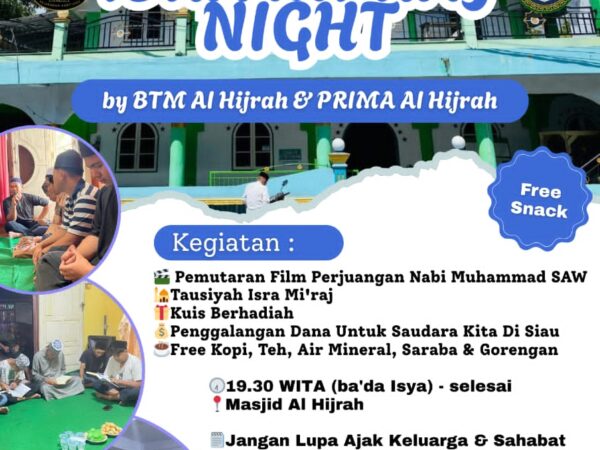 Hadiri Isra Mi'raj Night 1447 H: Perjalanan Suci, Perubahan Diri