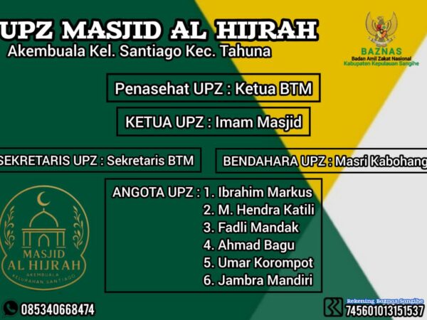 Unit Pengumpul Zakat (UPZ) Masjid Al Hijrah