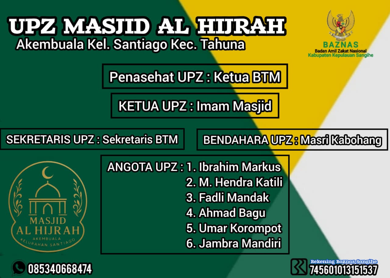 Unit Pengumpul Zakat (UPZ) Masjid Al Hijrah