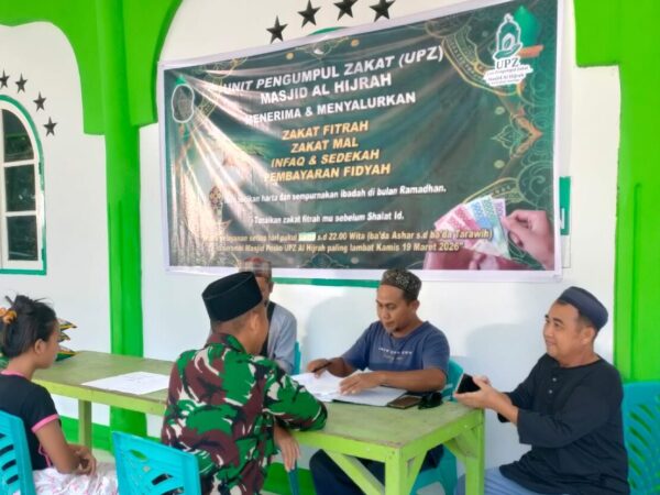 UPZ Masjid Al Hijrah Salurkan Zakat Fitrah kepada 146 Mustahik