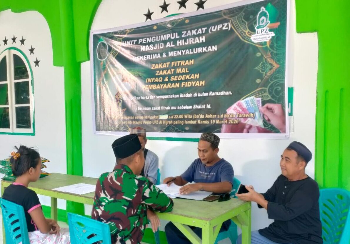 UPZ Masjid Al Hijrah Salurkan Zakat Fitrah kepada 146 Mustahik